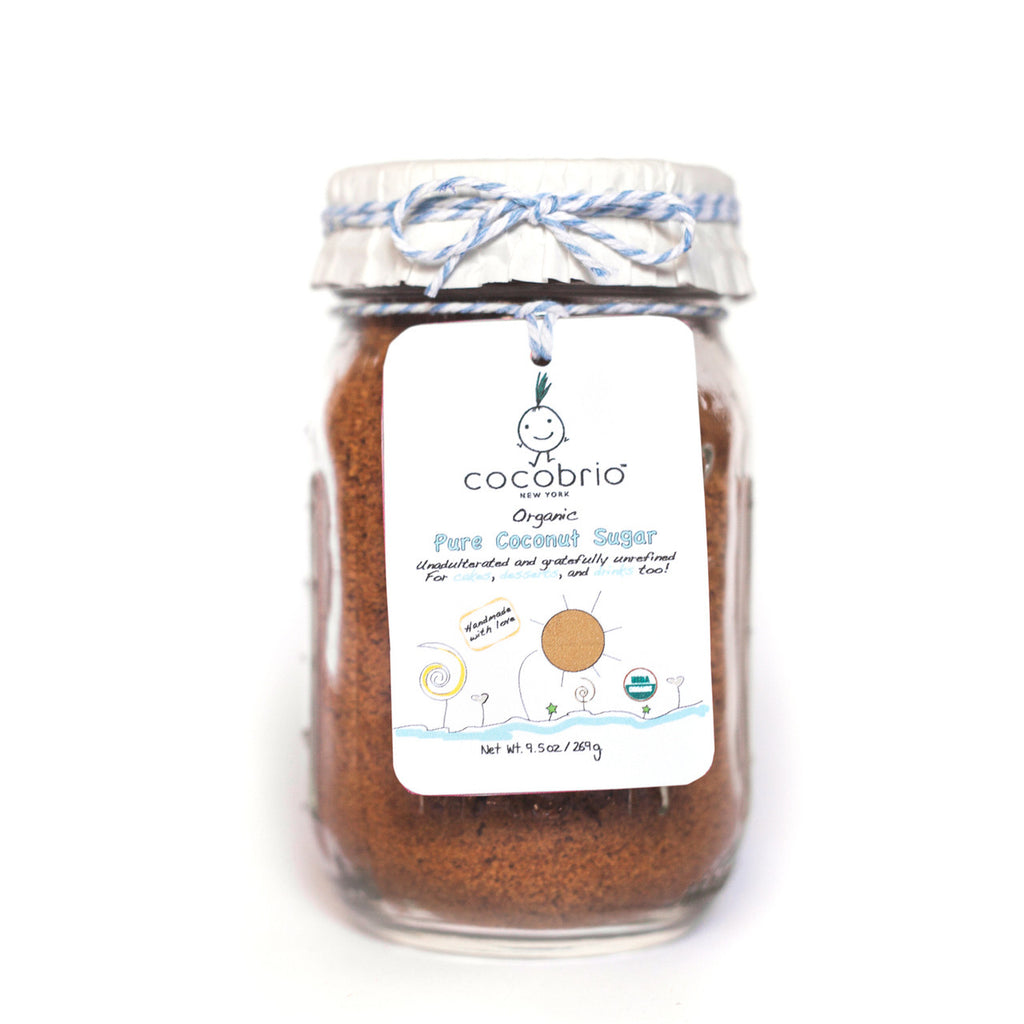 100% Organic Coconut Sugar Mason Jar